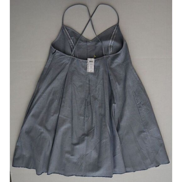 Kate Spade Saturday 4CMU1348-439 Women's Sz 6 Blue Pleated Trapeze Dress - Picture 2 of 10